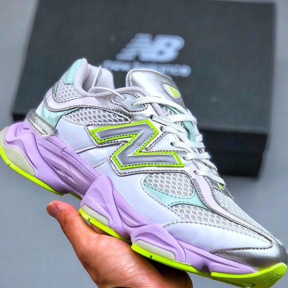 New Balance Shoes - New Balance 9060 Silver/Purple Lifestyle Sneakers Size 7 Brand New LTD Edition